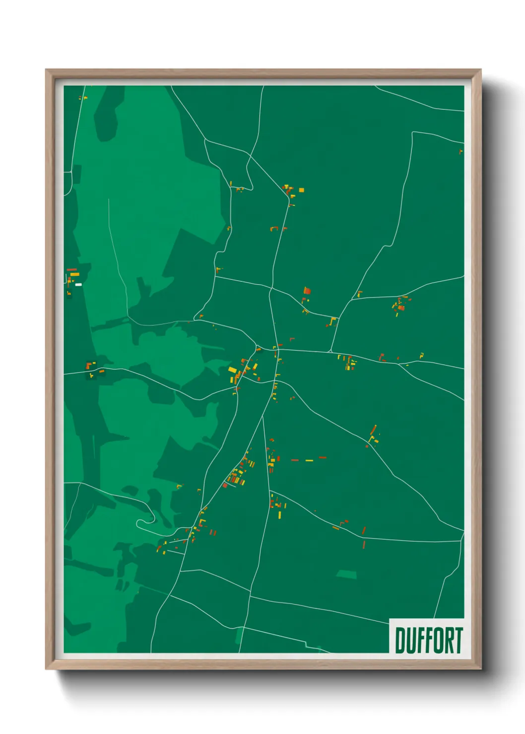 Une affiche de carte sur Duffort