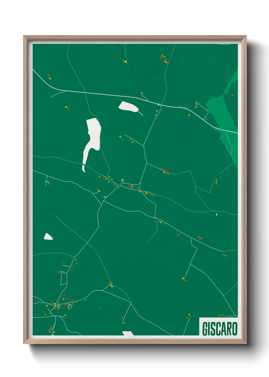 Une affiche de carte sur Giscaro