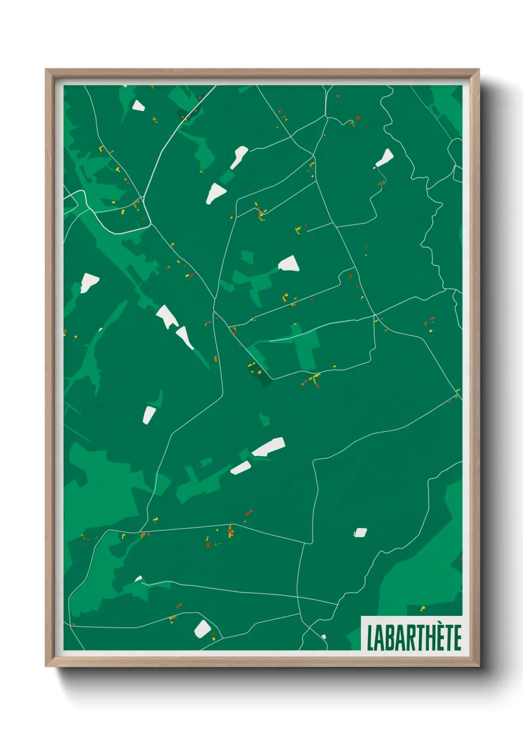 Une affiche de carte sur Labarthète