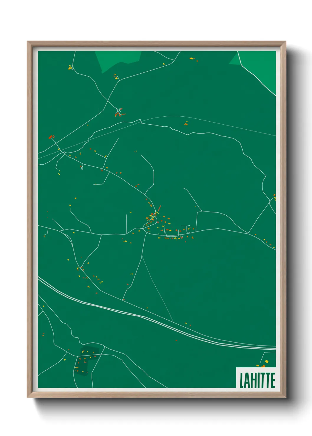 Une affiche de carte sur Lahitte