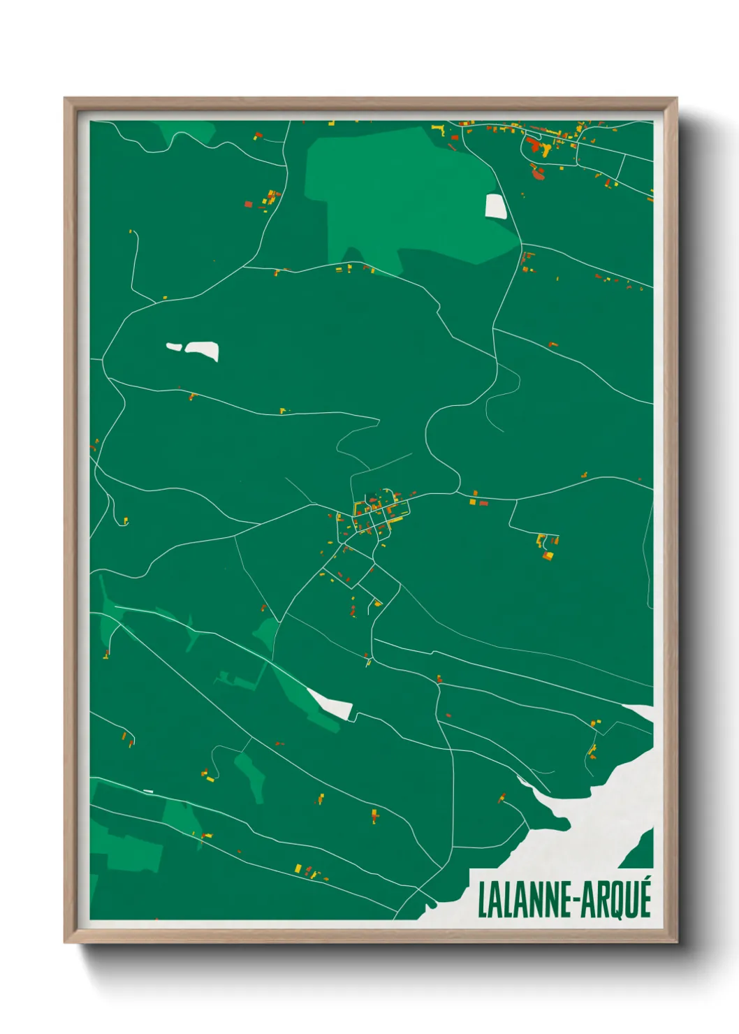 Une affiche de carte sur Lalanne-Arqué