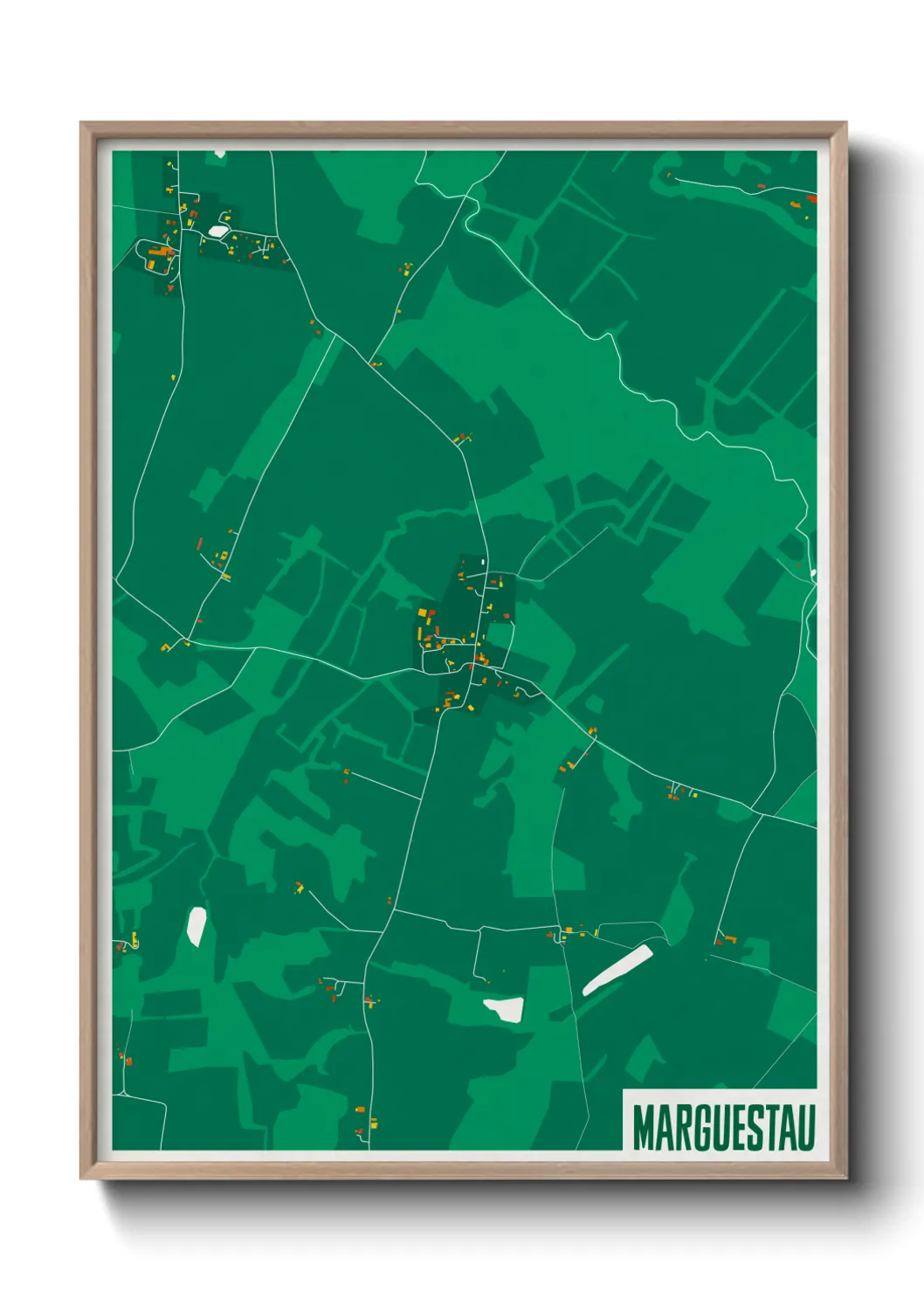 Une affiche de carte sur Marguestau