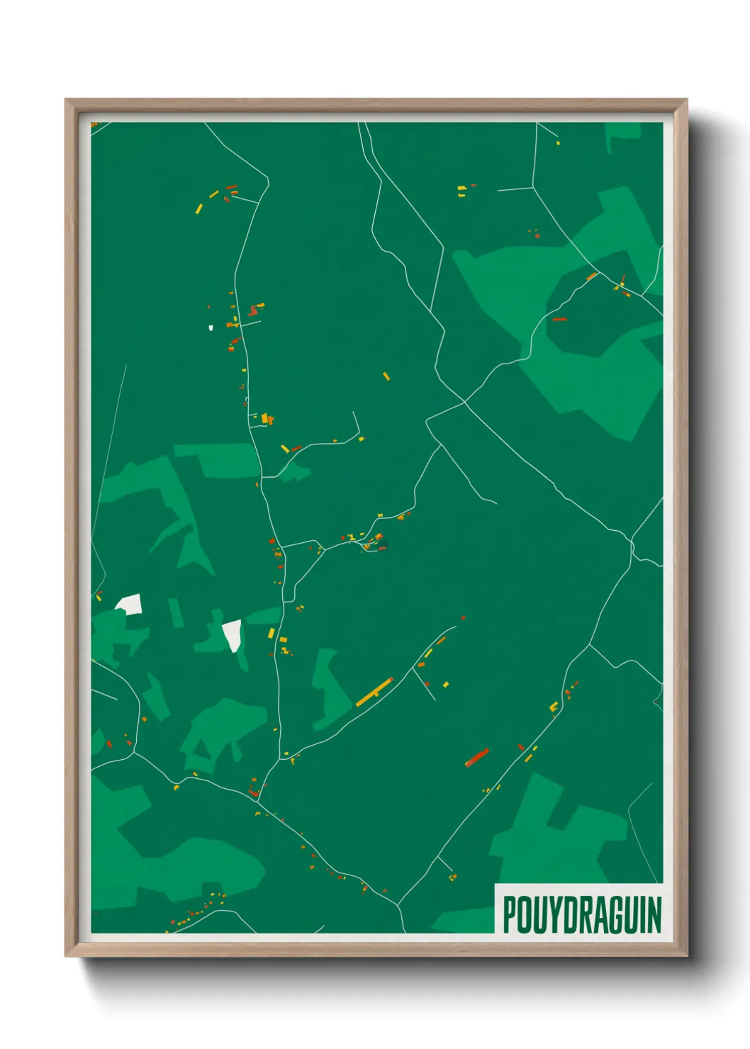 Un poster cartePouydraguin