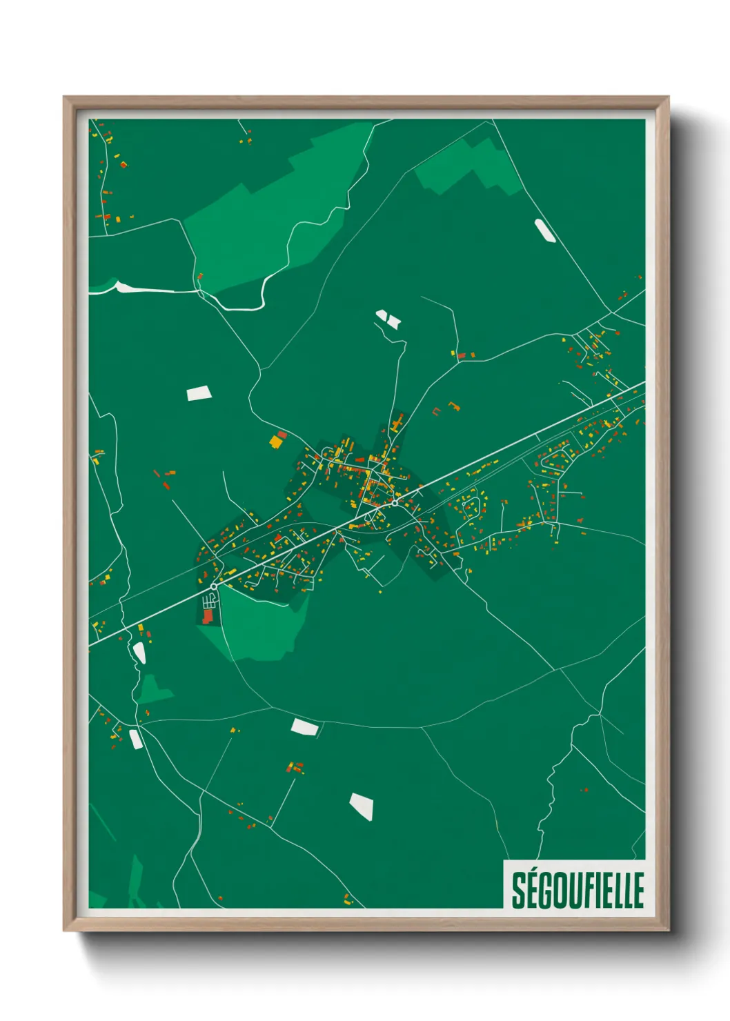 Une affiche de carte sur Ségoufielle