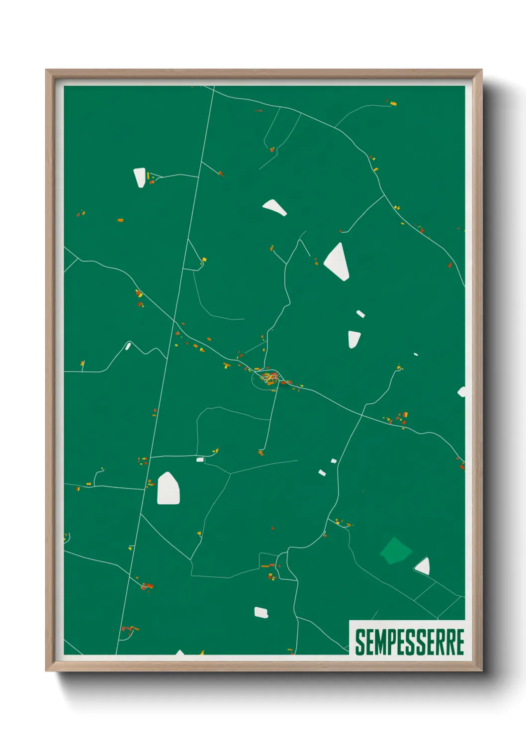 Une affiche de carte sur Sempesserre