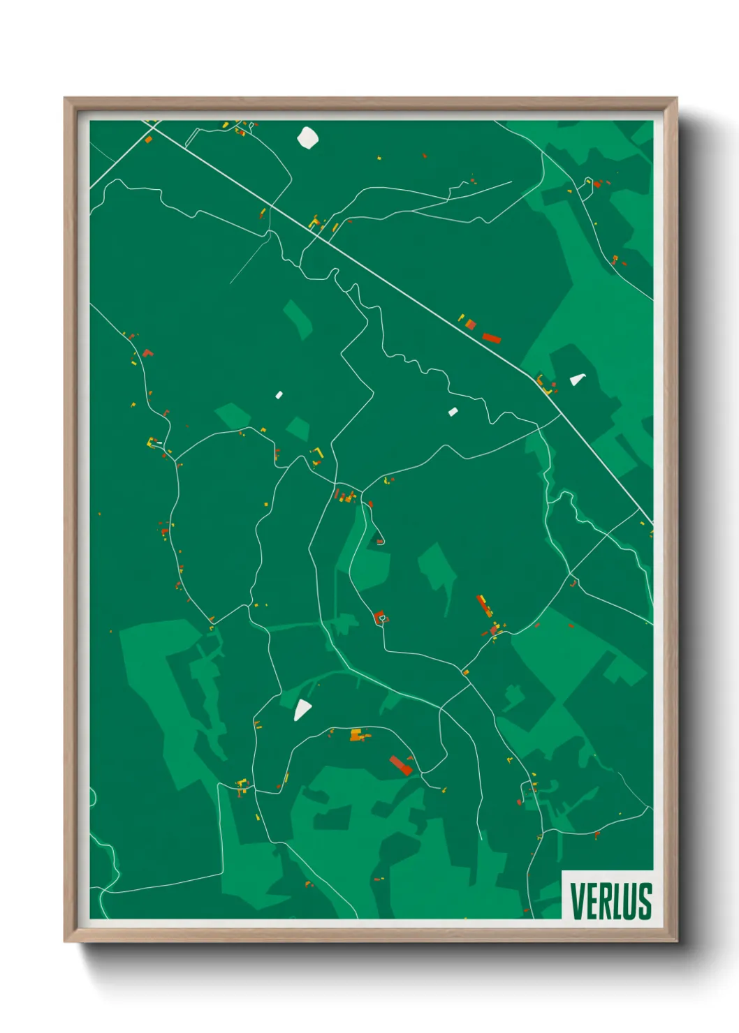 Une affiche de carte sur Verlus