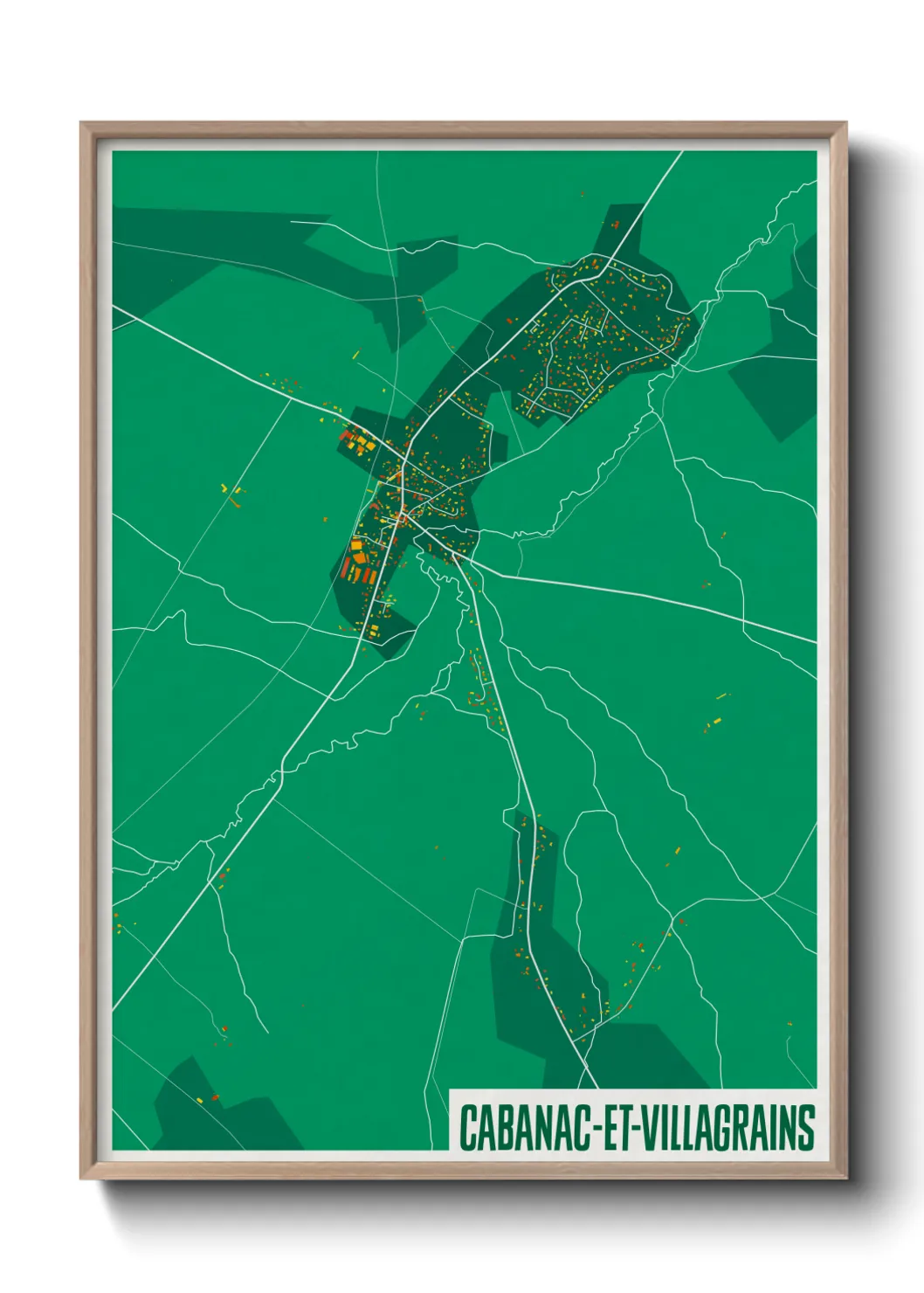 Un poster carteCabanac-et-Villagrains