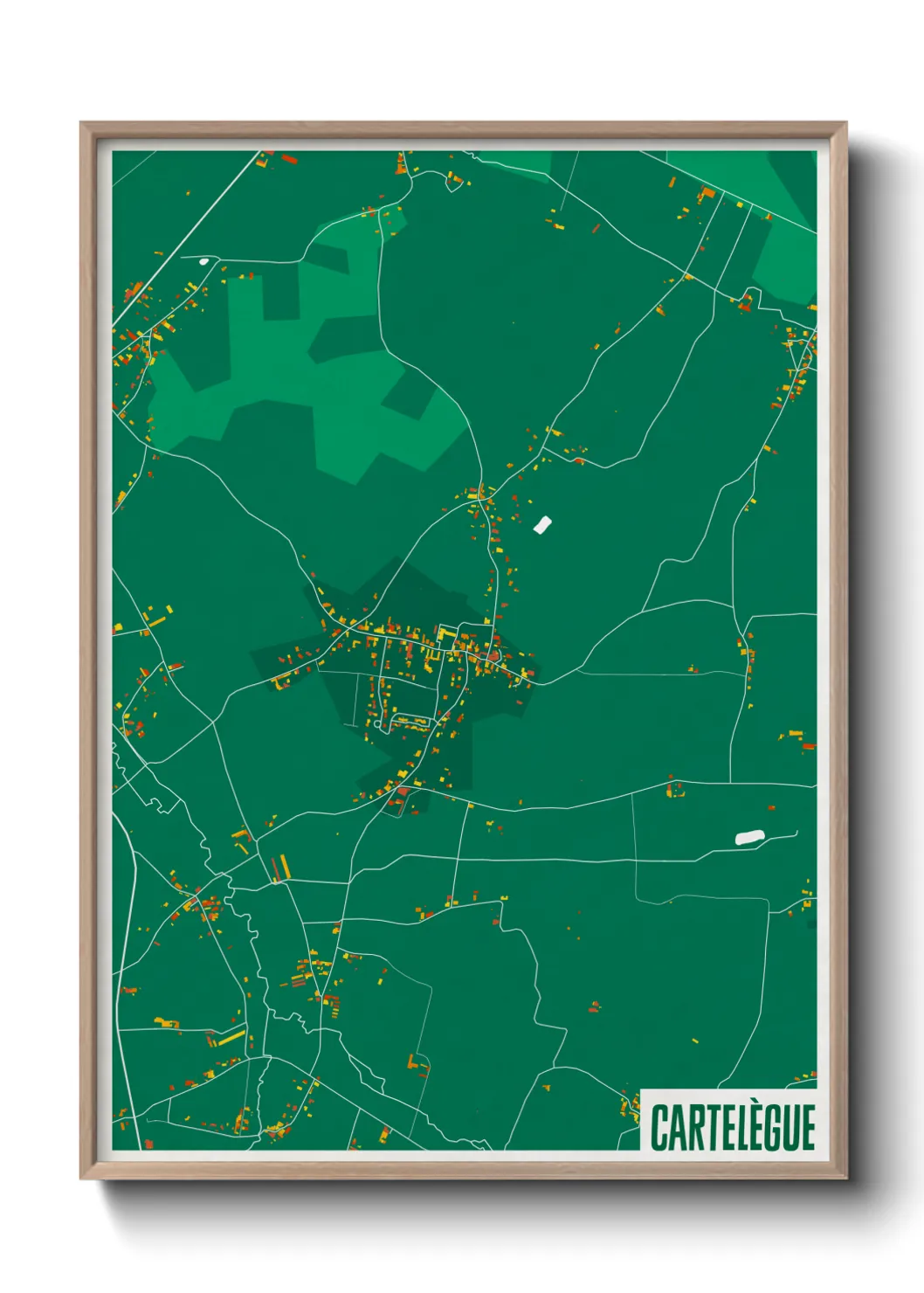Une affiche de carte sur Cartelègue