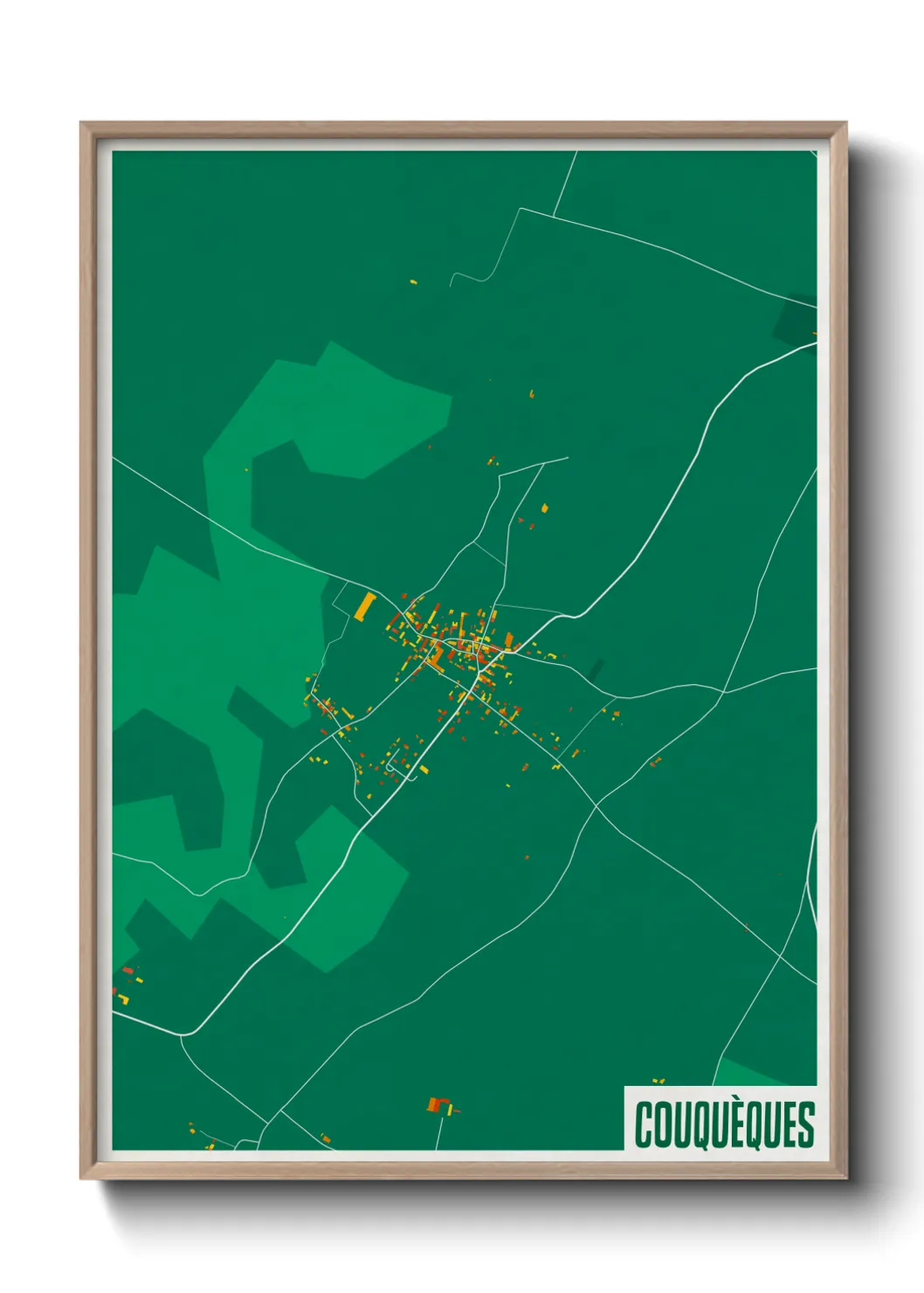 Une affiche de carte sur Couquèques