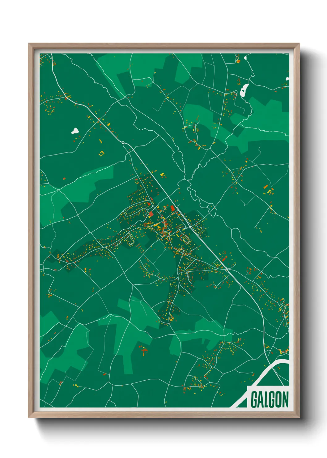 Une affiche de carte sur Galgon