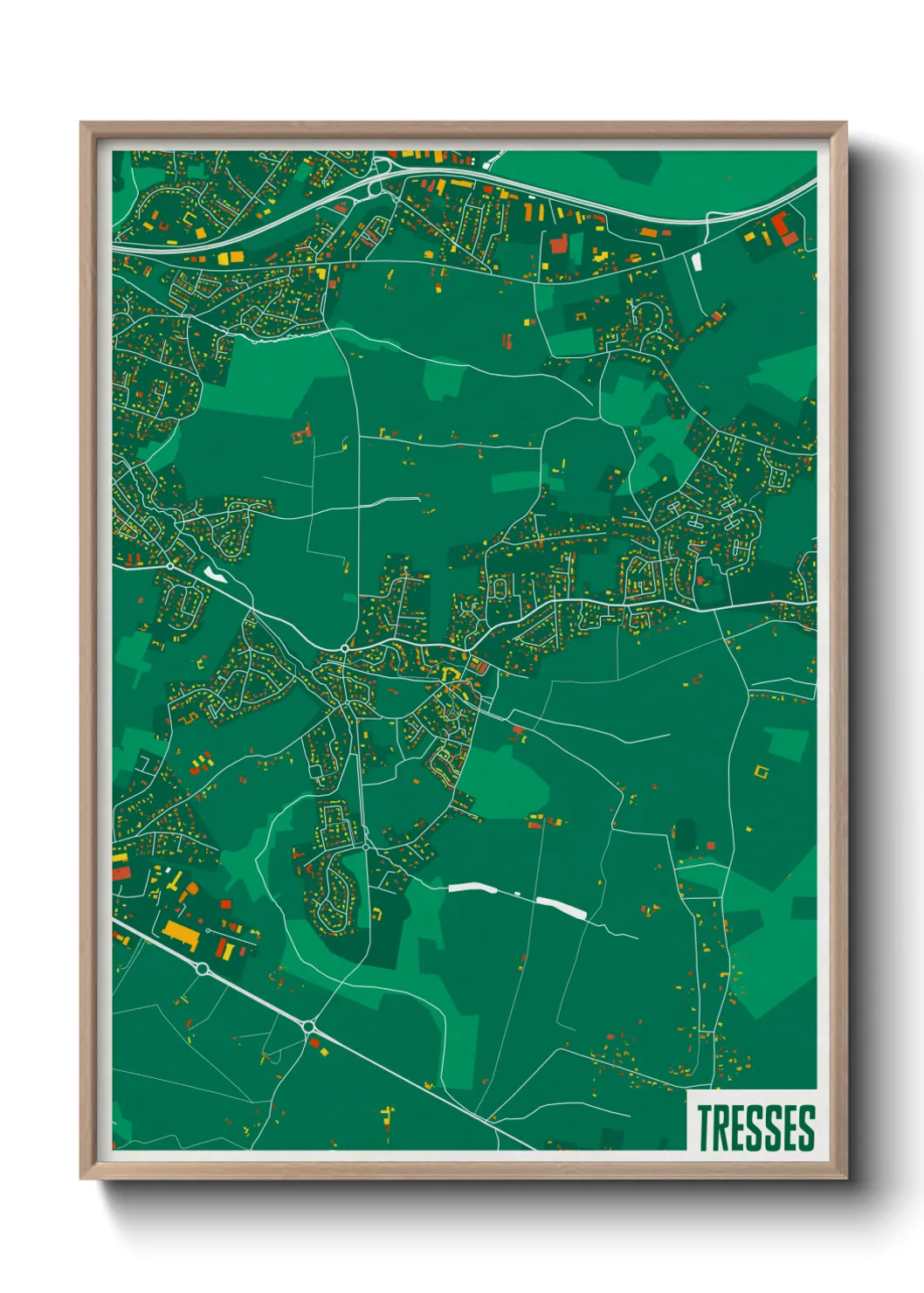 Une affiche de carte sur Tresses