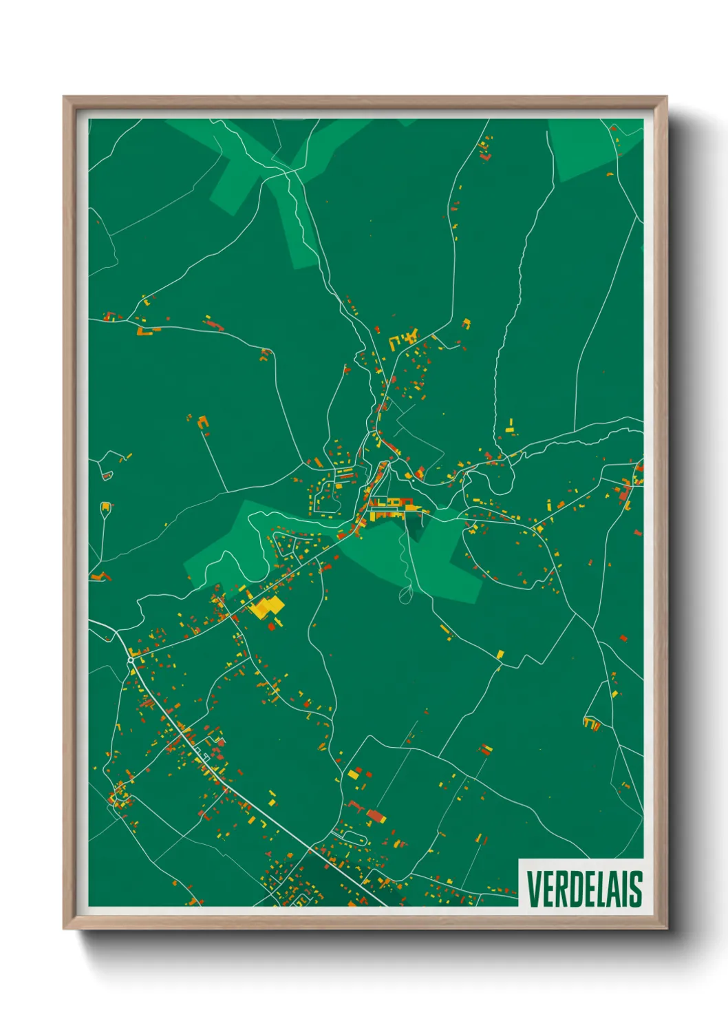 Une affiche de carte sur Verdelais