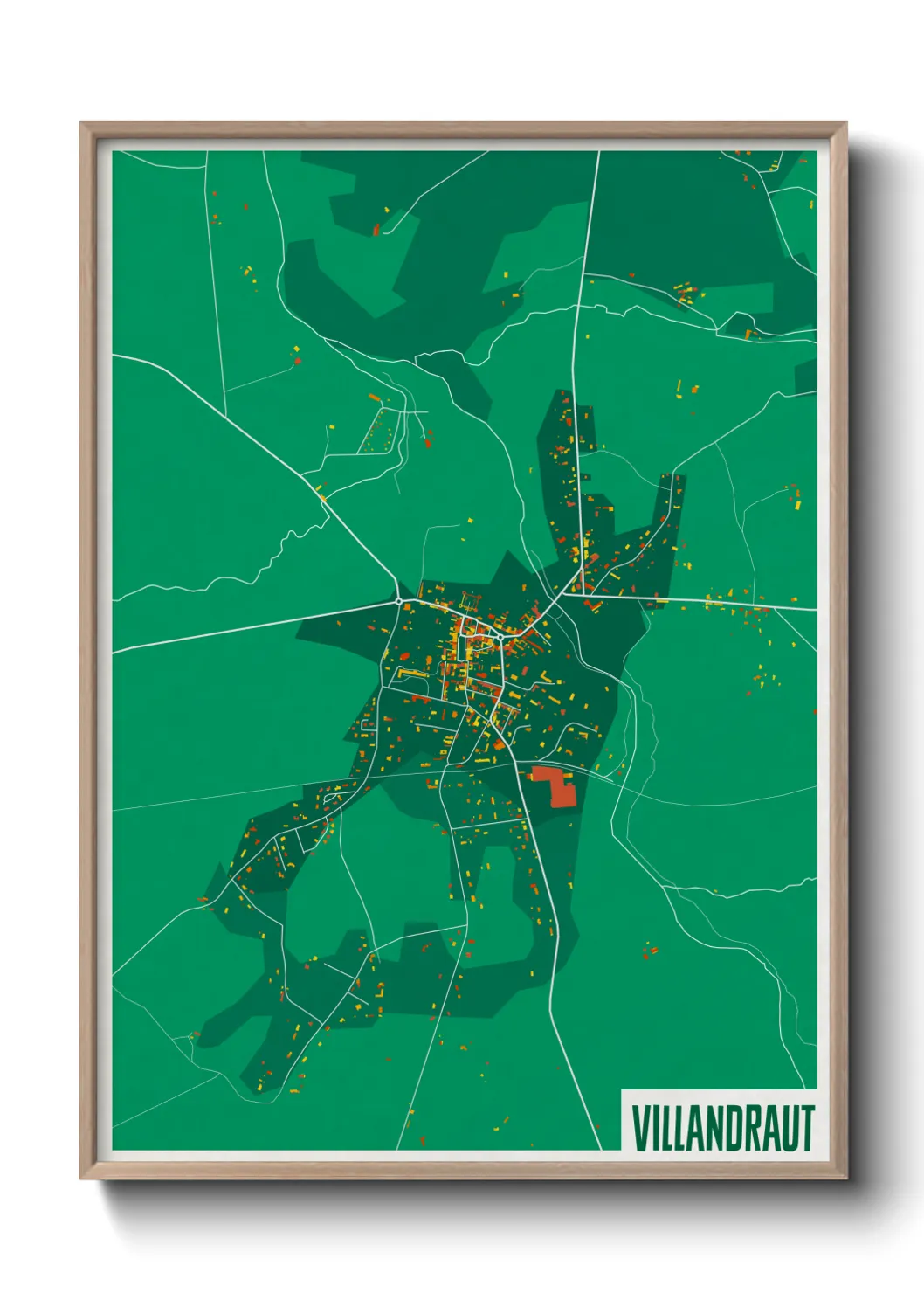 Un poster carteVillandraut