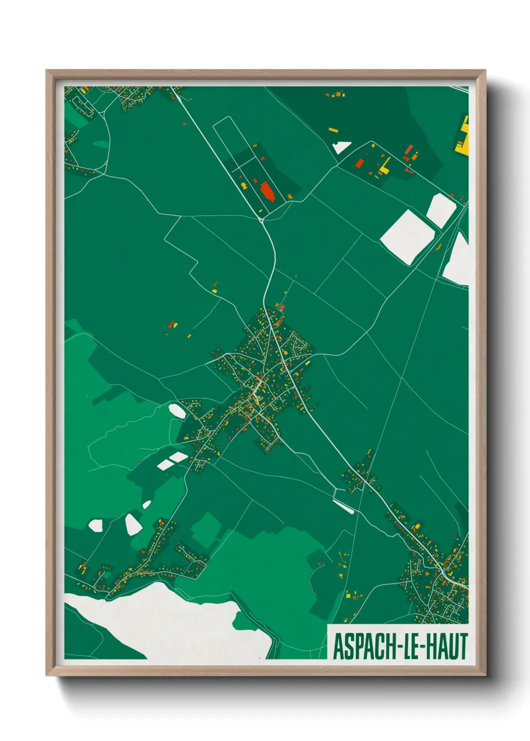 Un poster carteAspach-le-Haut