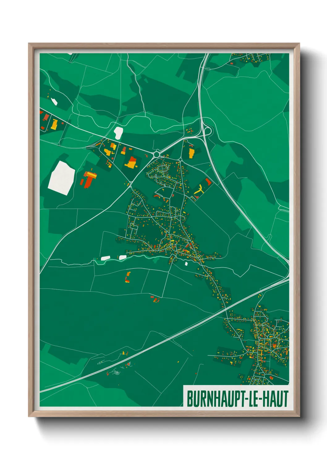 Un poster carteBurnhaupt-le-Haut