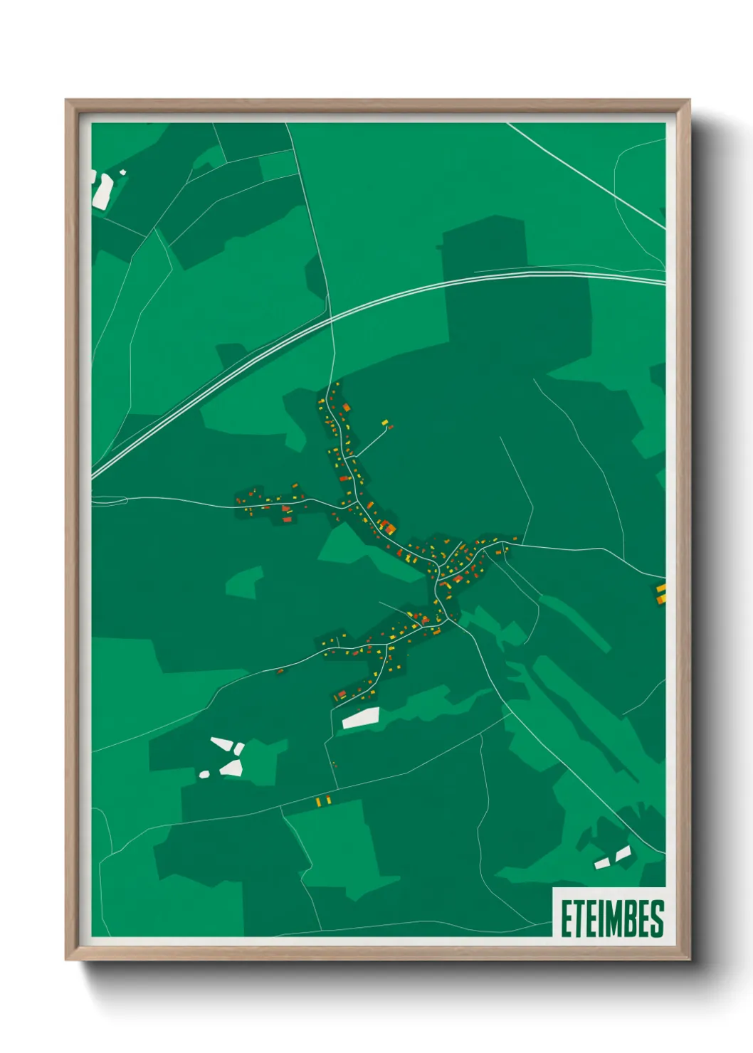 Une affiche de carte sur Eteimbes