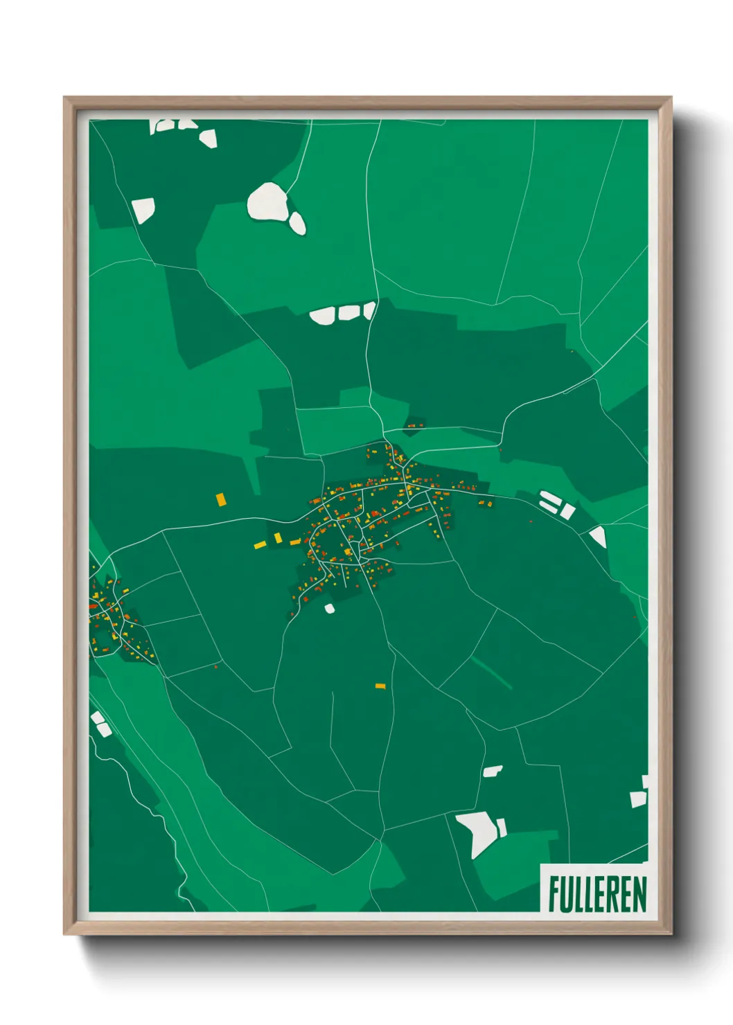 Une affiche de carte sur Fulleren