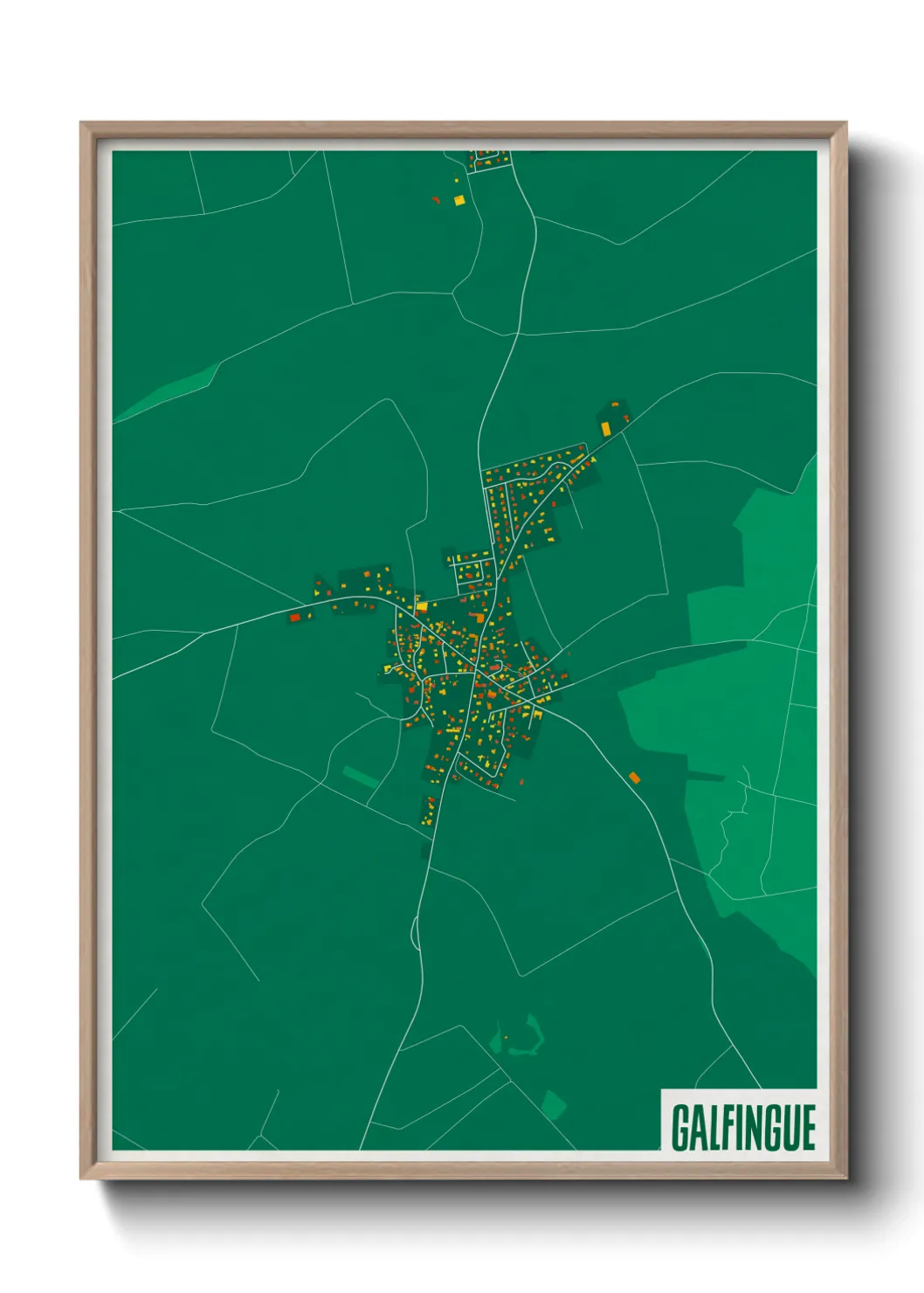 Une affiche de carte sur Galfingue