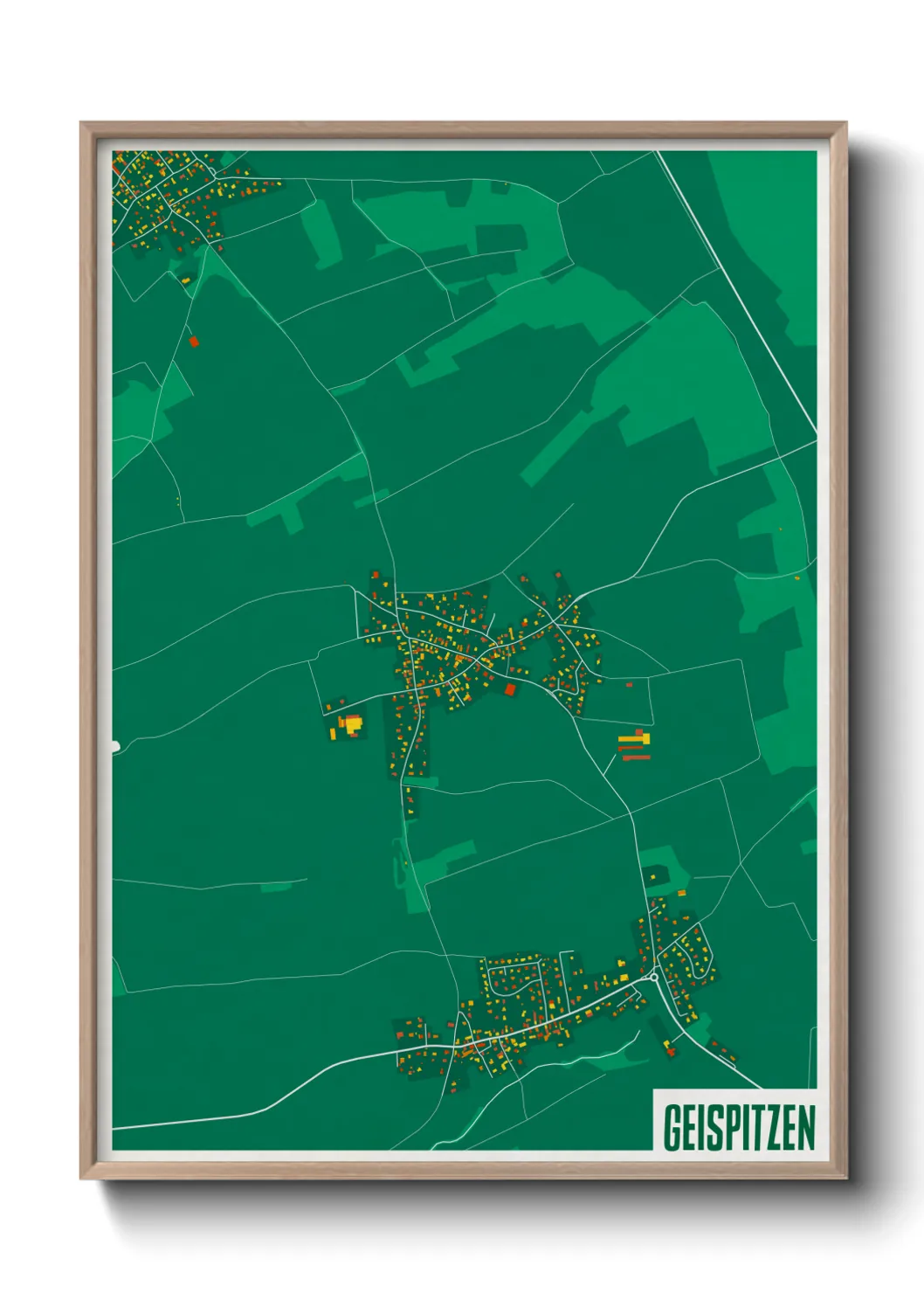 Une affiche de carte sur Geispitzen