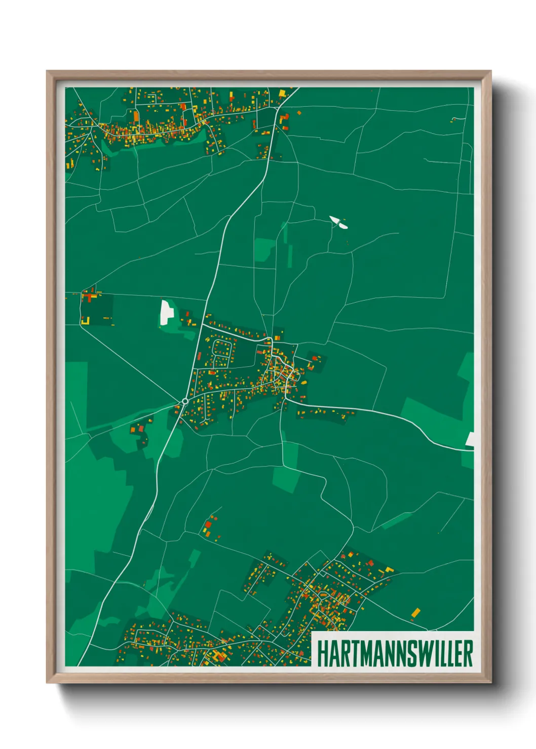 Une affiche de carte sur Hartmannswiller
