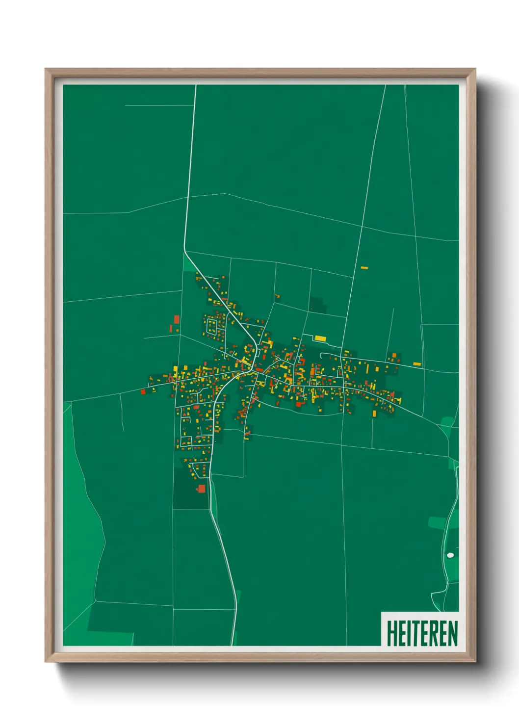 Une affiche de carte sur Heiteren