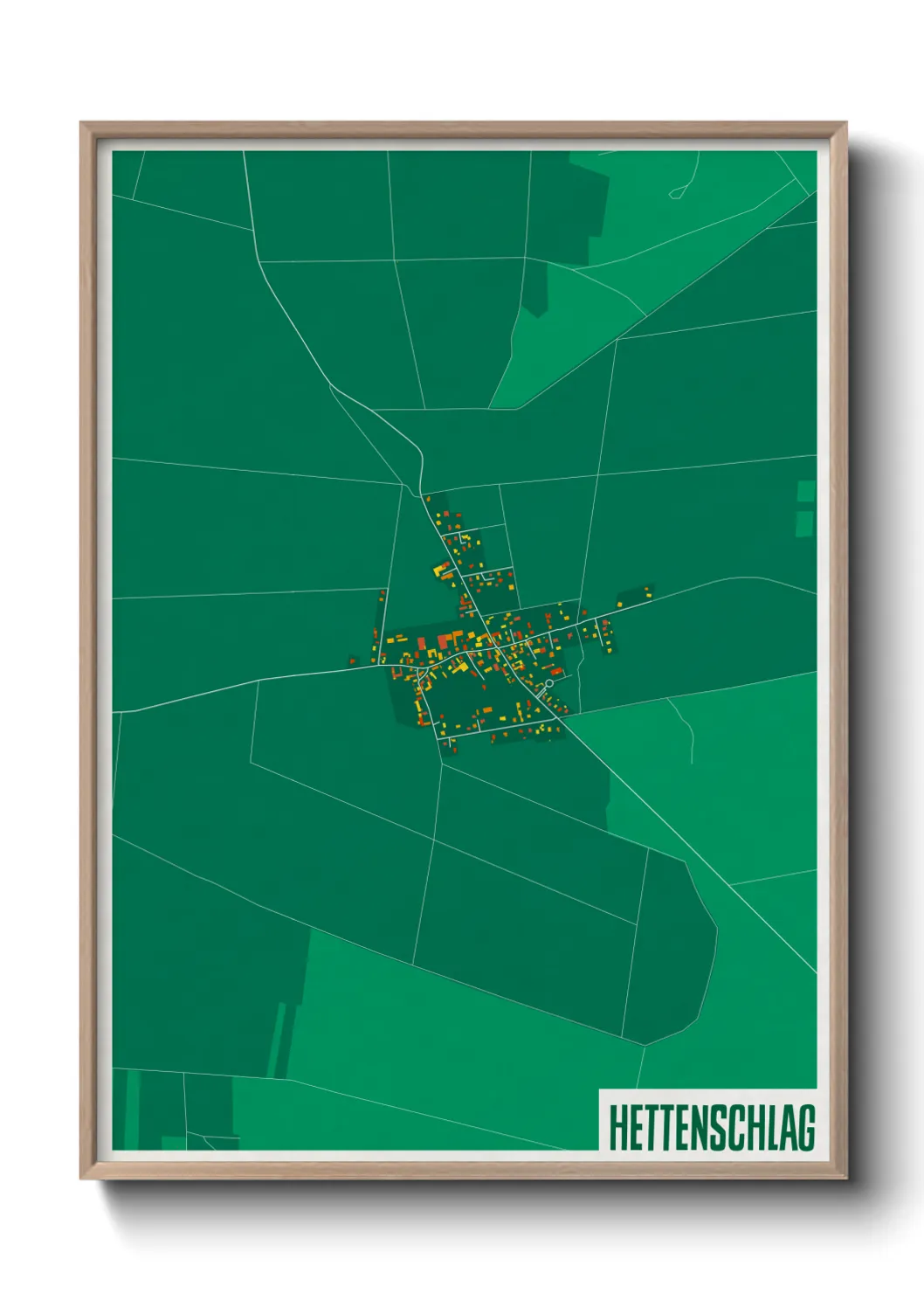 Une affiche de carte sur Hettenschlag