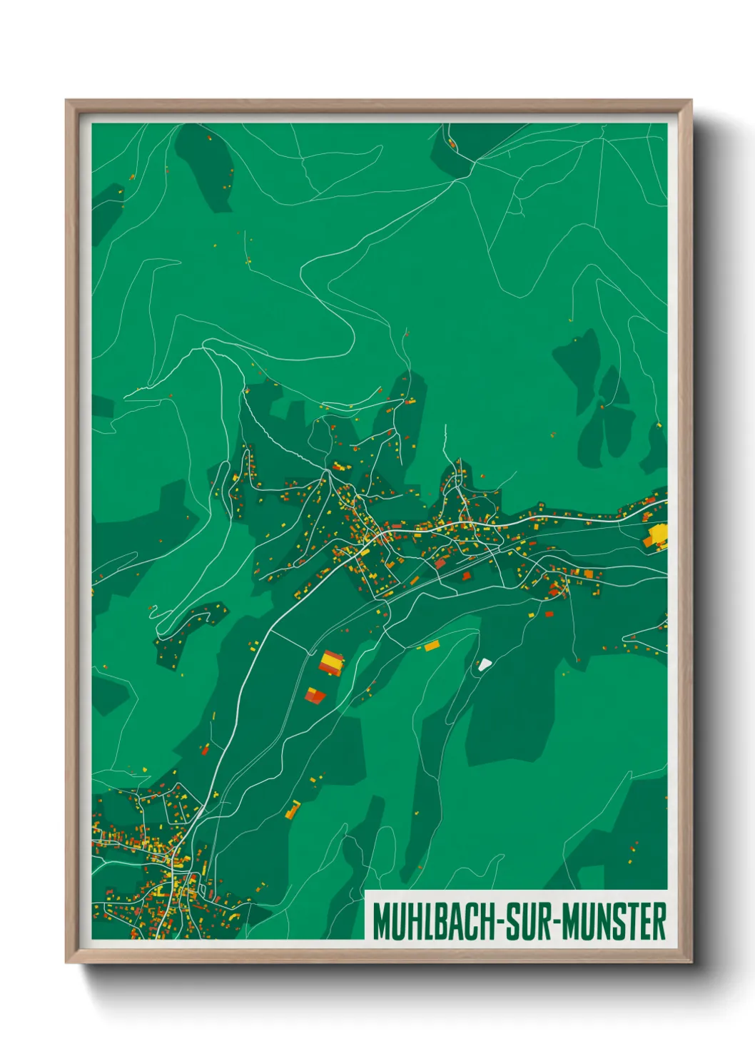 Un poster carteMuhlbach-sur-Munster