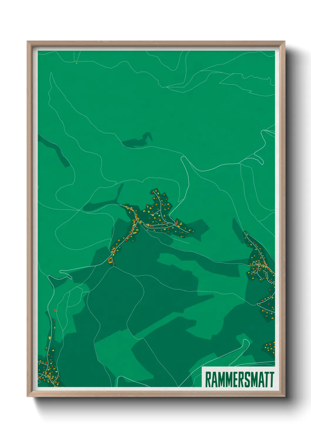 Une affiche de carte sur Rammersmatt