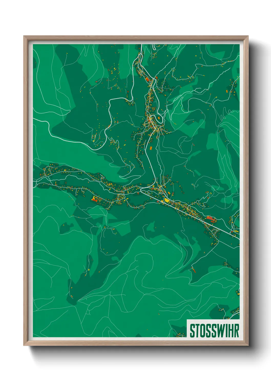 Une affiche de carte sur Stosswihr