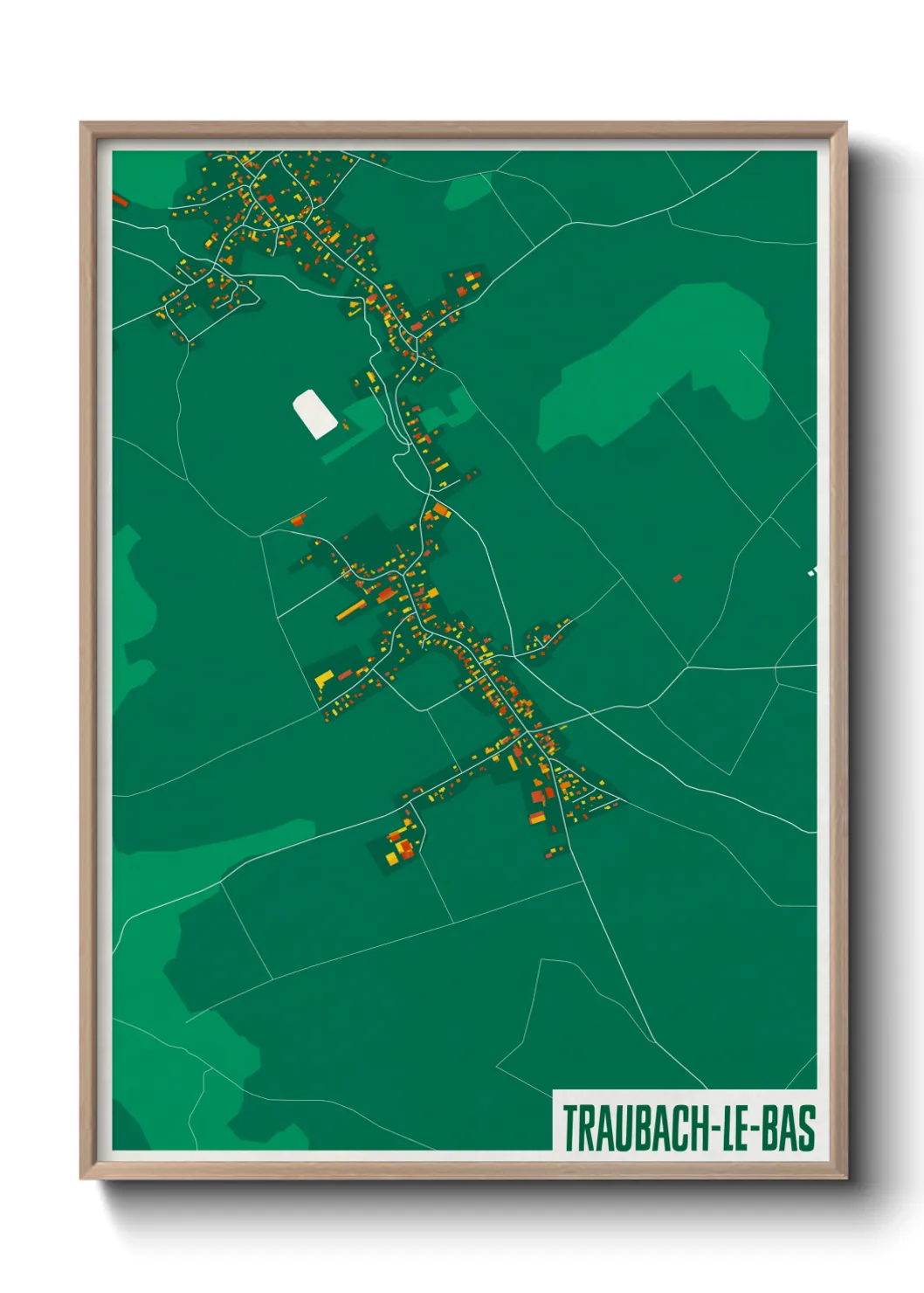 Un poster carteTraubach-le-Bas