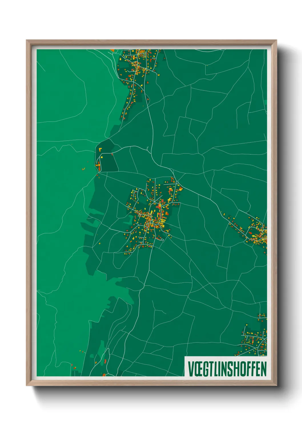 Un poster carteVœgtlinshoffen