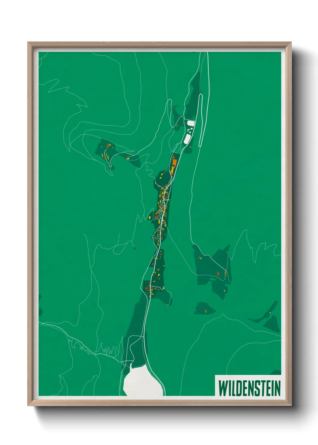 Une affiche de carte sur Wildenstein