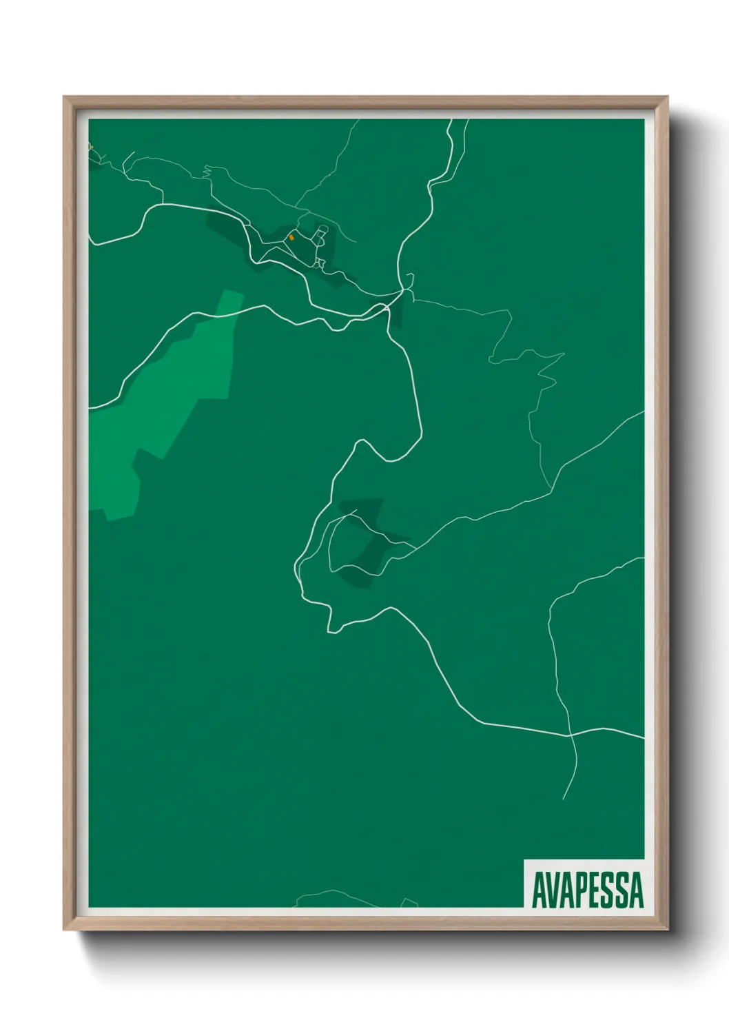 Une affiche de carte sur Avapessa