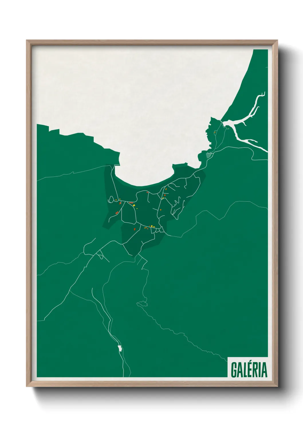 Une affiche de carte sur Galéria