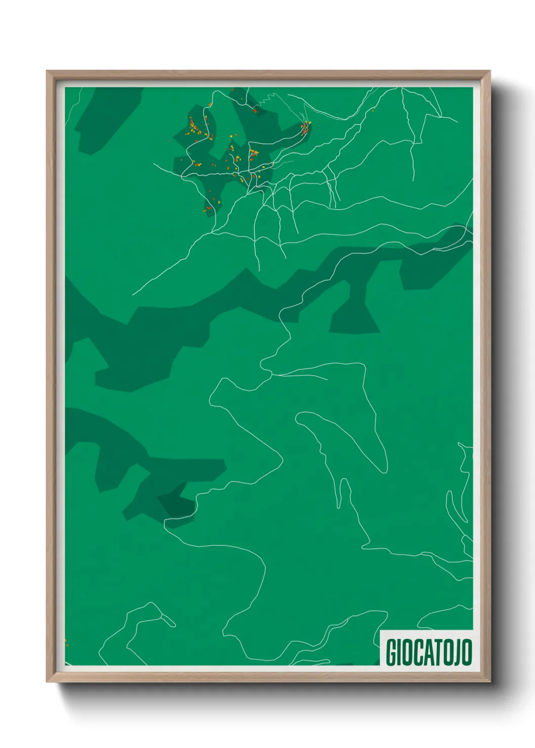 Une affiche de carte sur Giocatojo