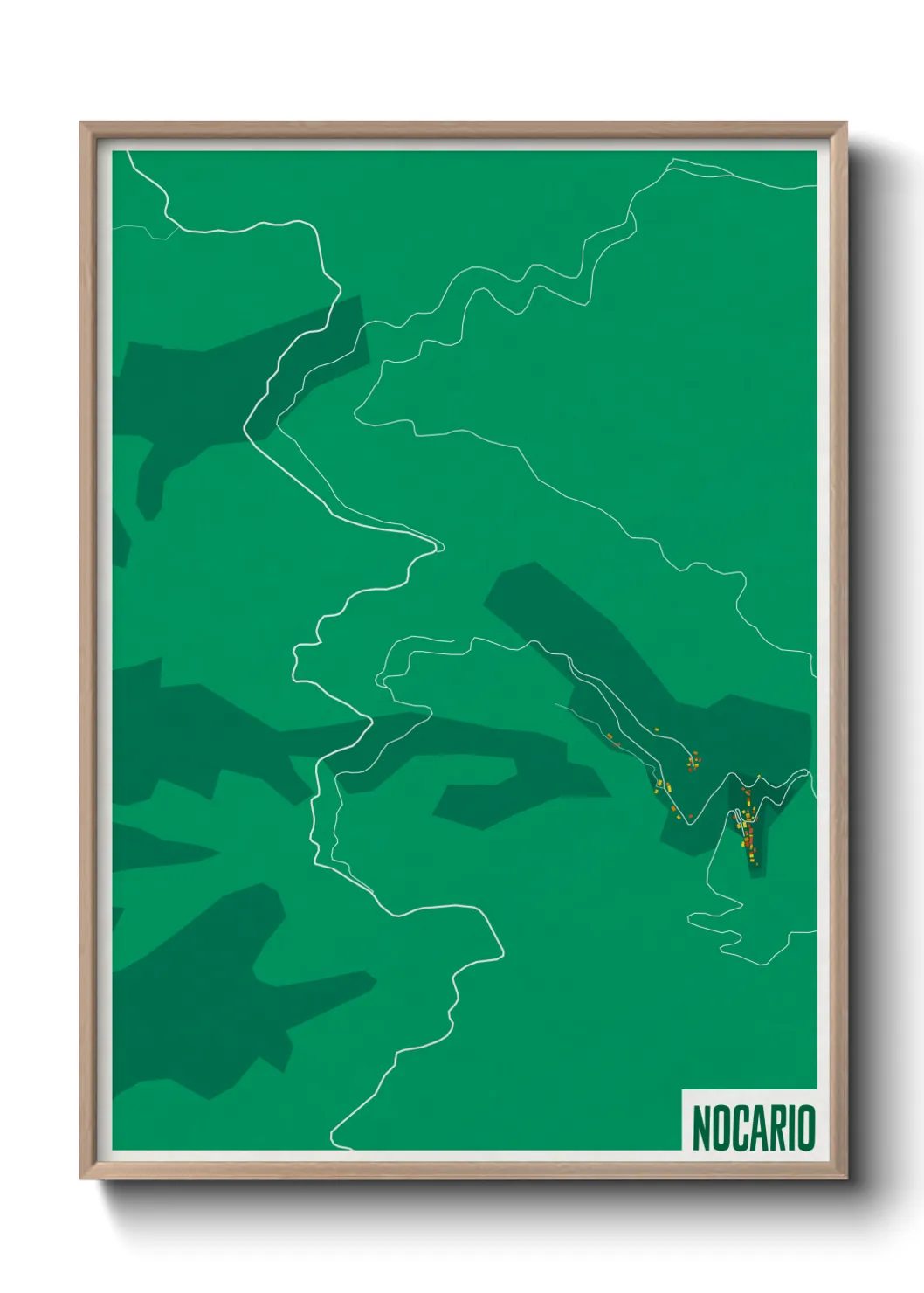 Une affiche de carte sur Nocario