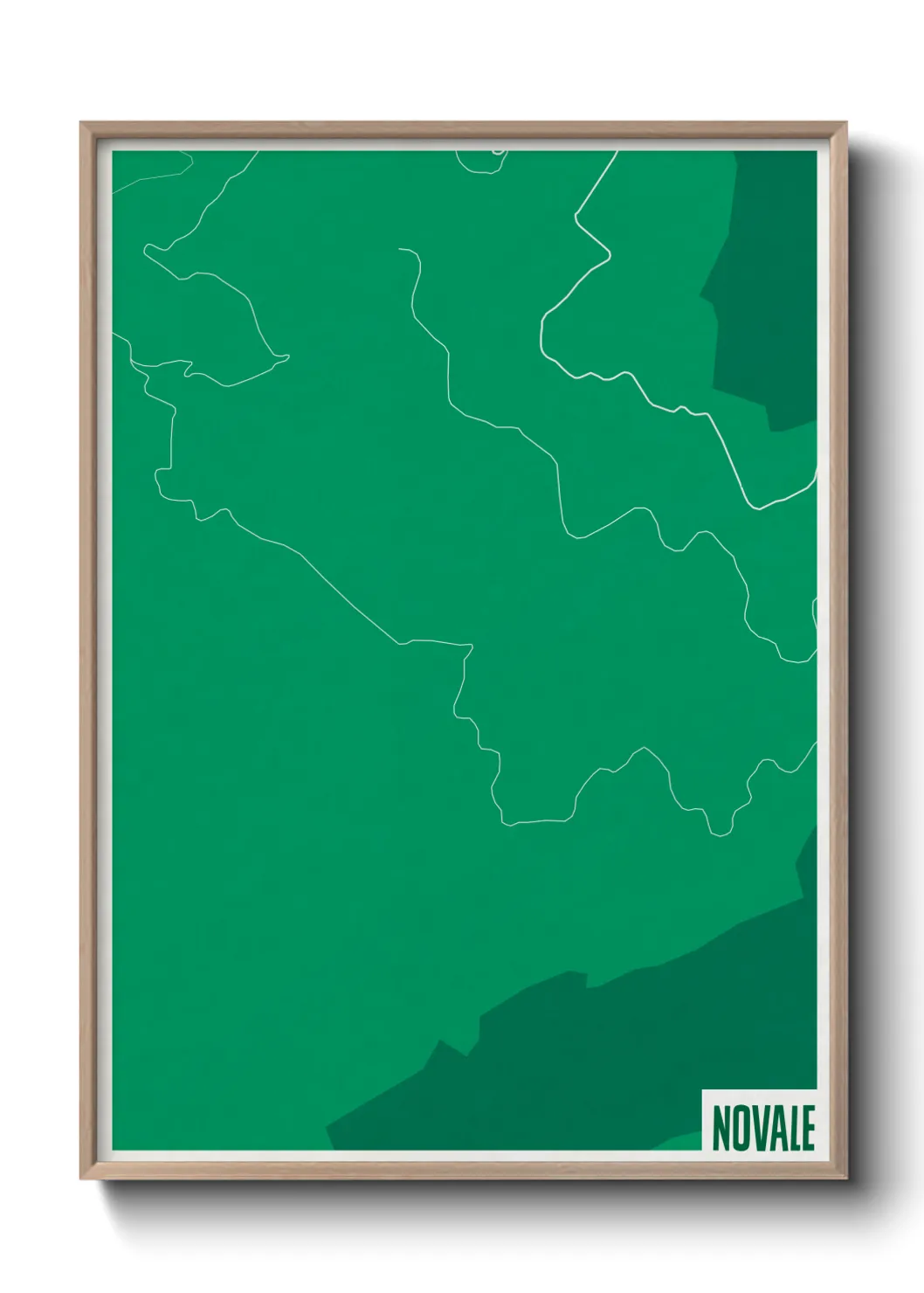 Une affiche de carte sur Novale