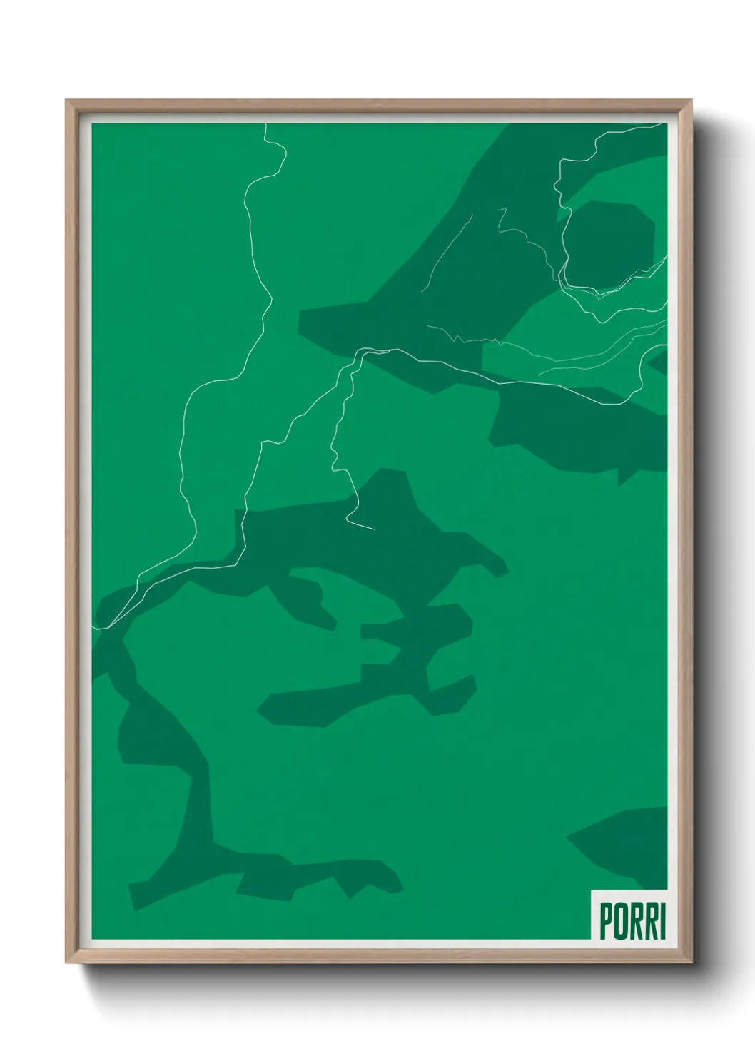 Une affiche de carte sur Porri