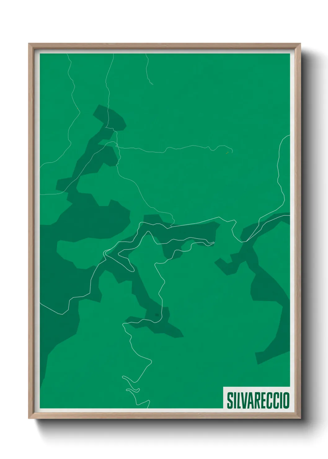 Une affiche de carte sur Silvareccio