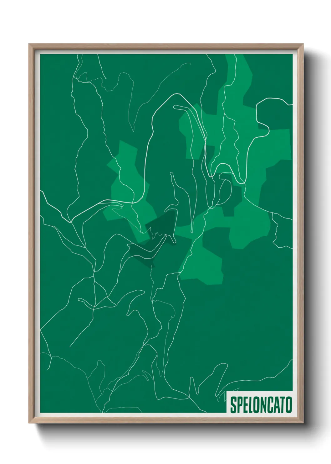 Une affiche de carte sur Speloncato