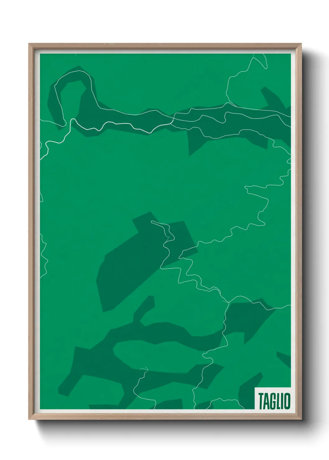 Une affiche de carte sur Taglio