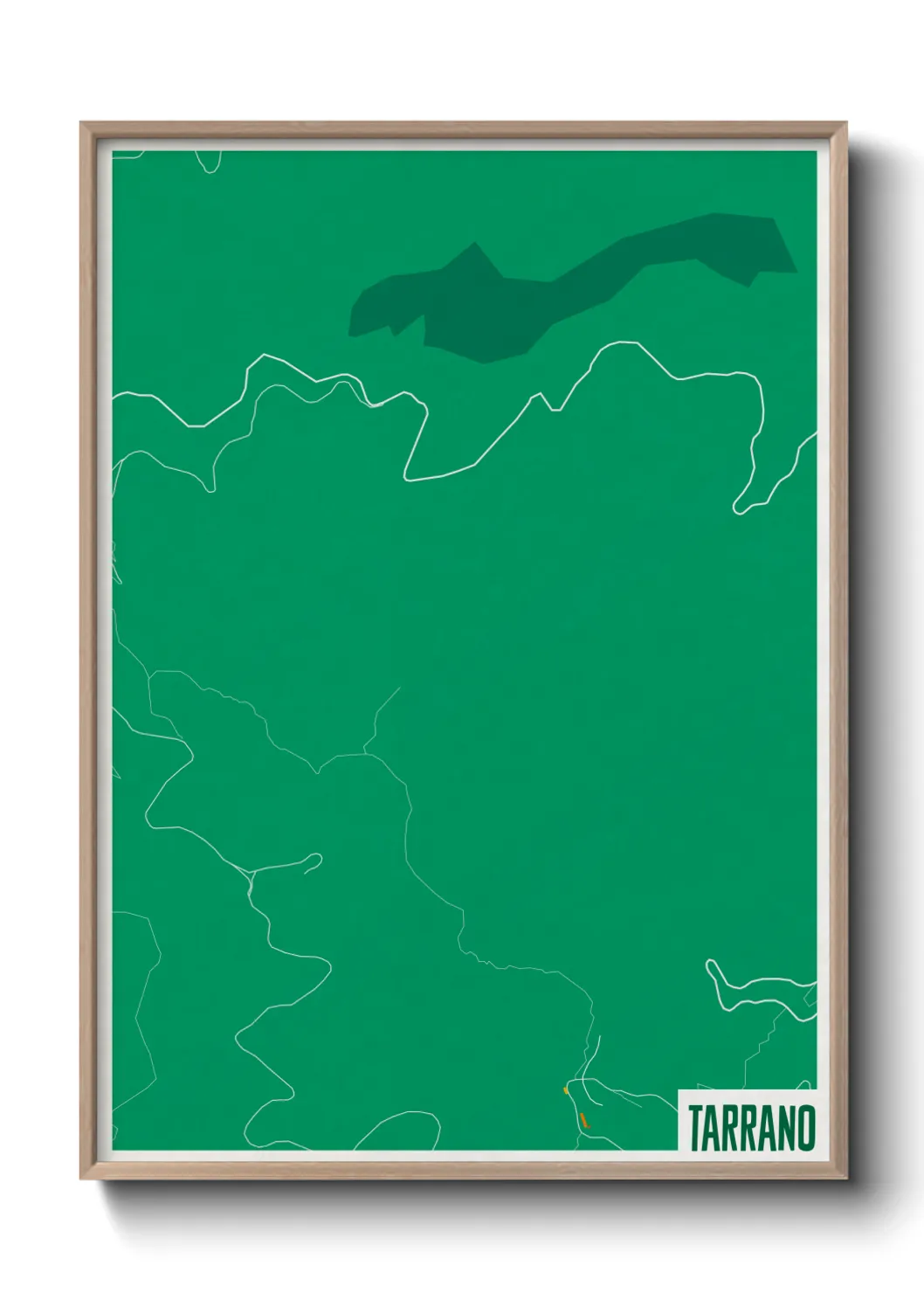 Une affiche de carte sur Tarrano