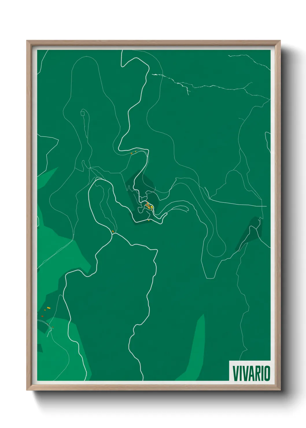 Une affiche de carte sur Vivario