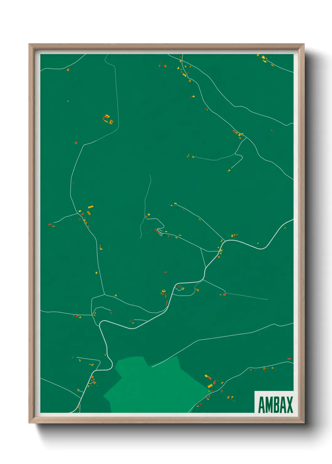 Une affiche de carte sur Ambax