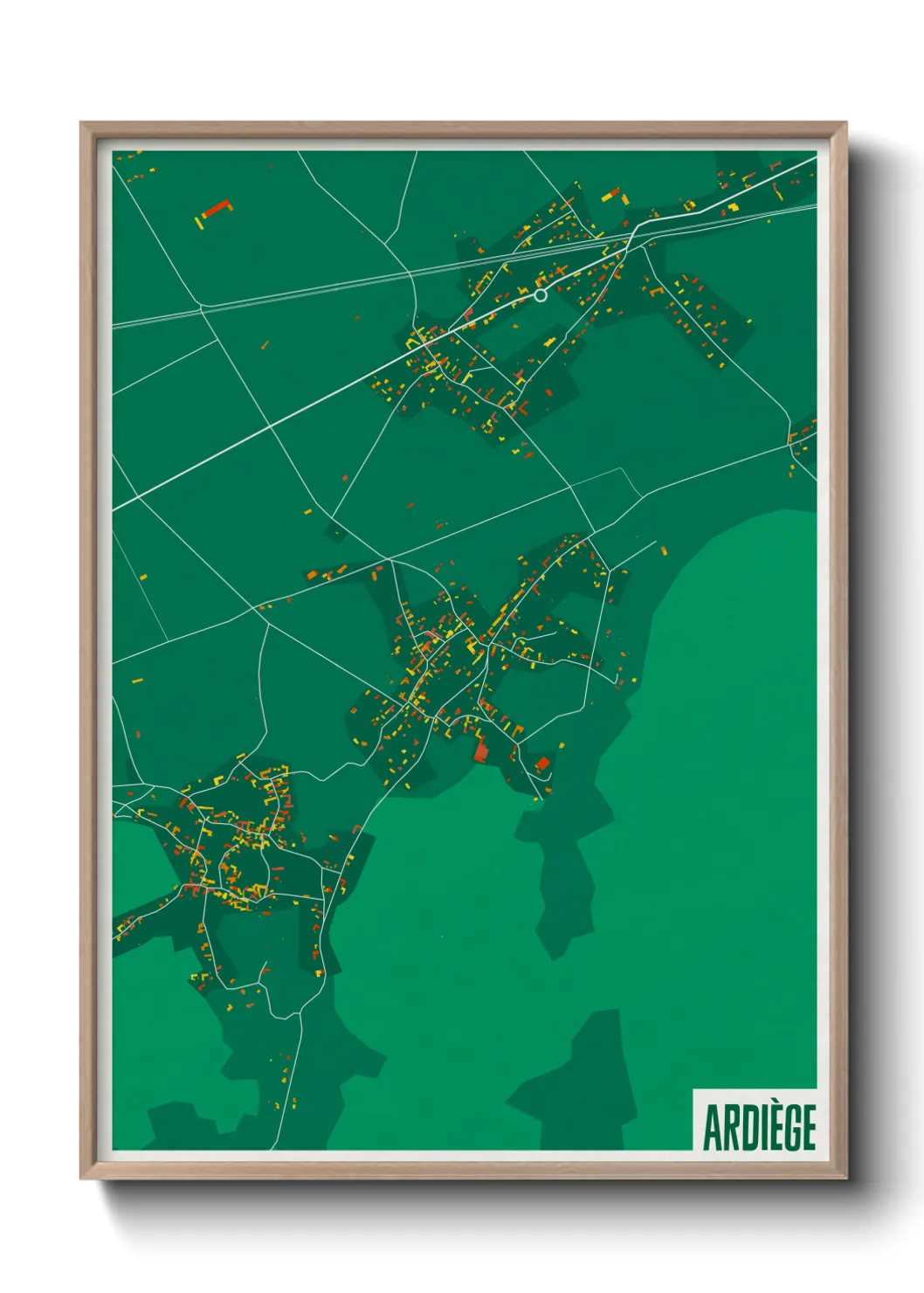 Un poster carteArdiège