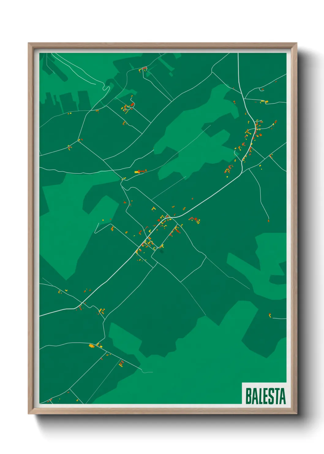 Une affiche de carte sur Balesta