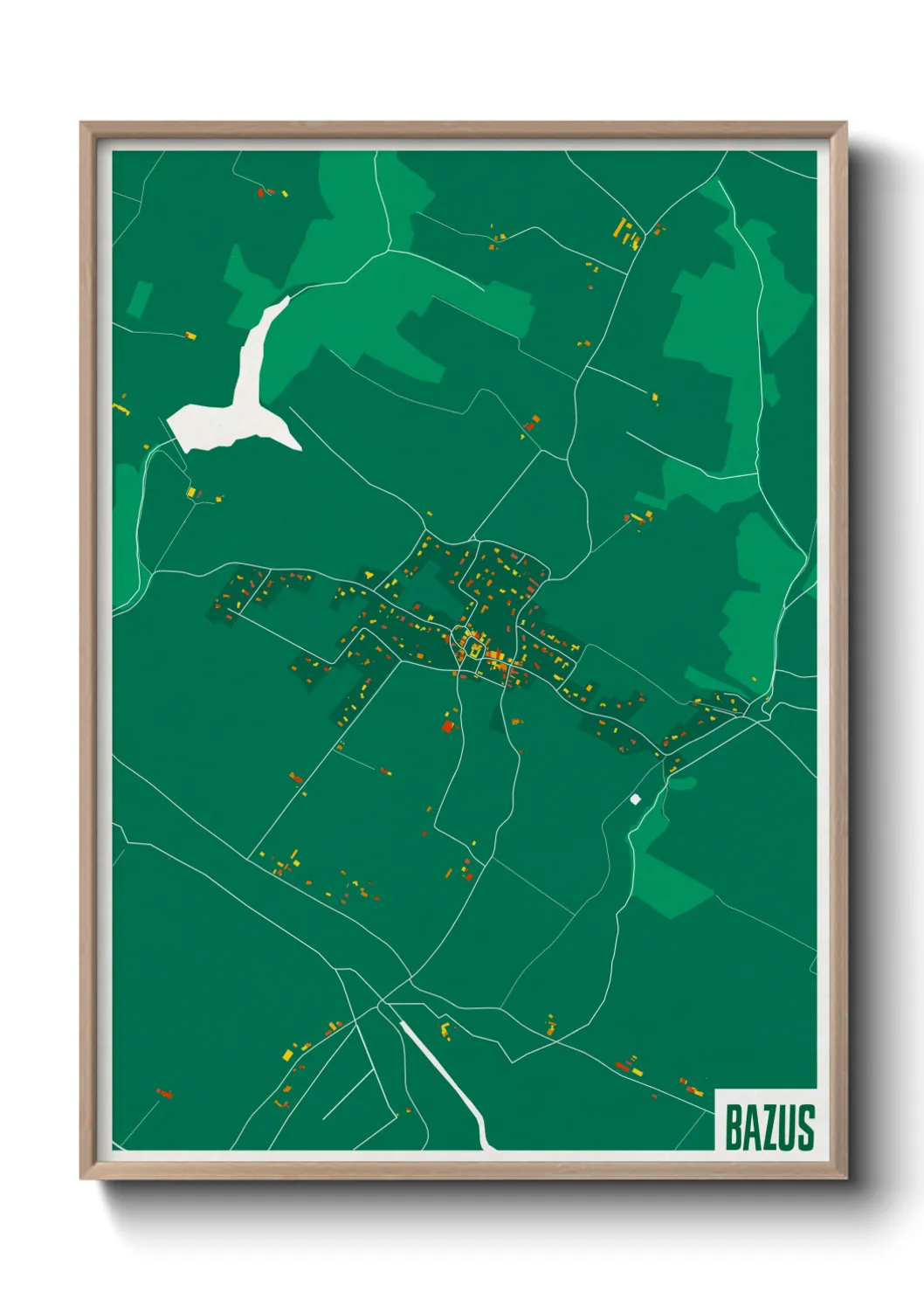 Une affiche de carte sur Bazus