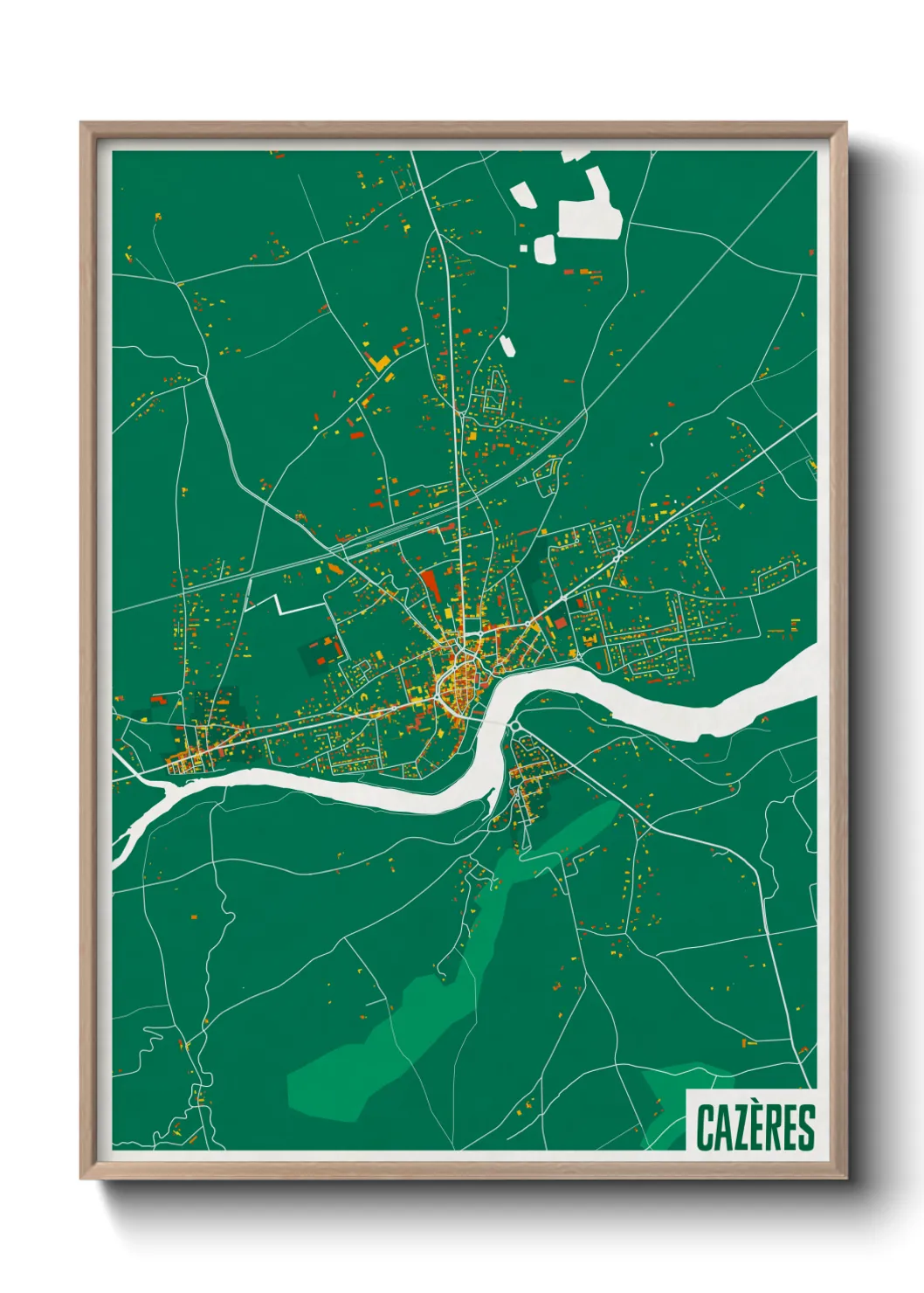 Un poster carteCazères