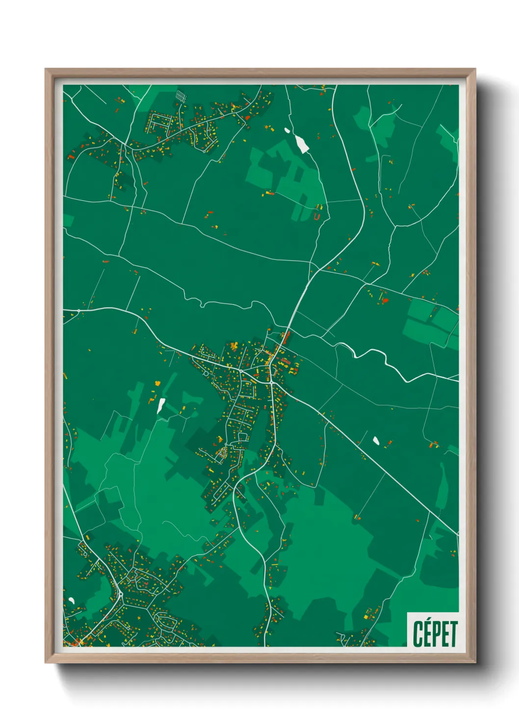 Une affiche de carte sur Cépet