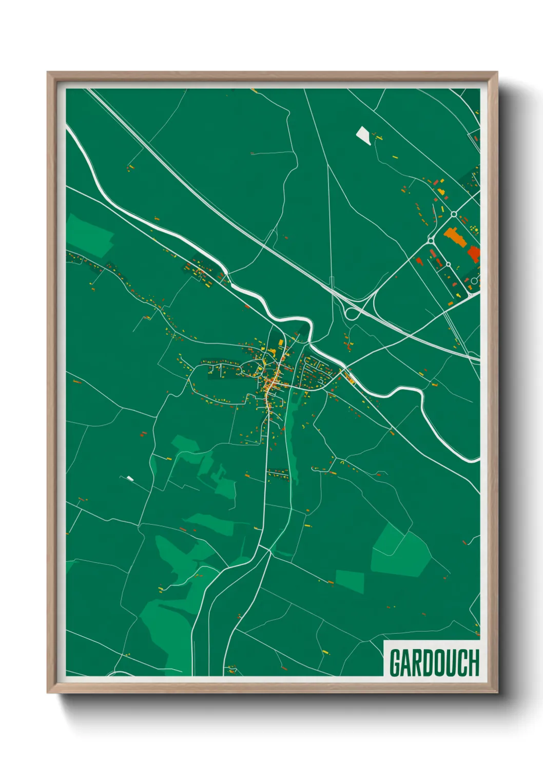 Une affiche de carte sur Gardouch
